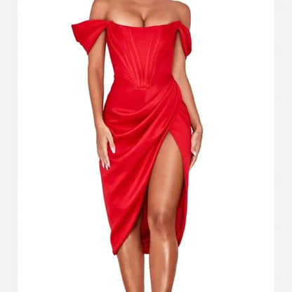 Off The Shoulder Red Homecoming Dresses Sexy Mini Prom Dress, LTP2978