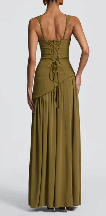 Olive Green Sheath Chiffon Prom Dress Bodycon Full Length Party Dresses Bridesmaid Dress,LTP4267