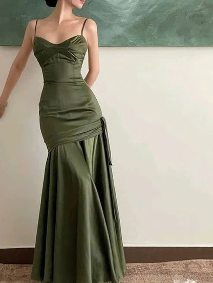 Olivia Green Mermaid Long Prom Dress, LTP3502