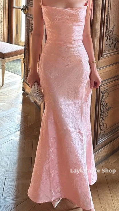 Pastel Yellow Floral Sheath Long Prom Formal Dress,LTP3619