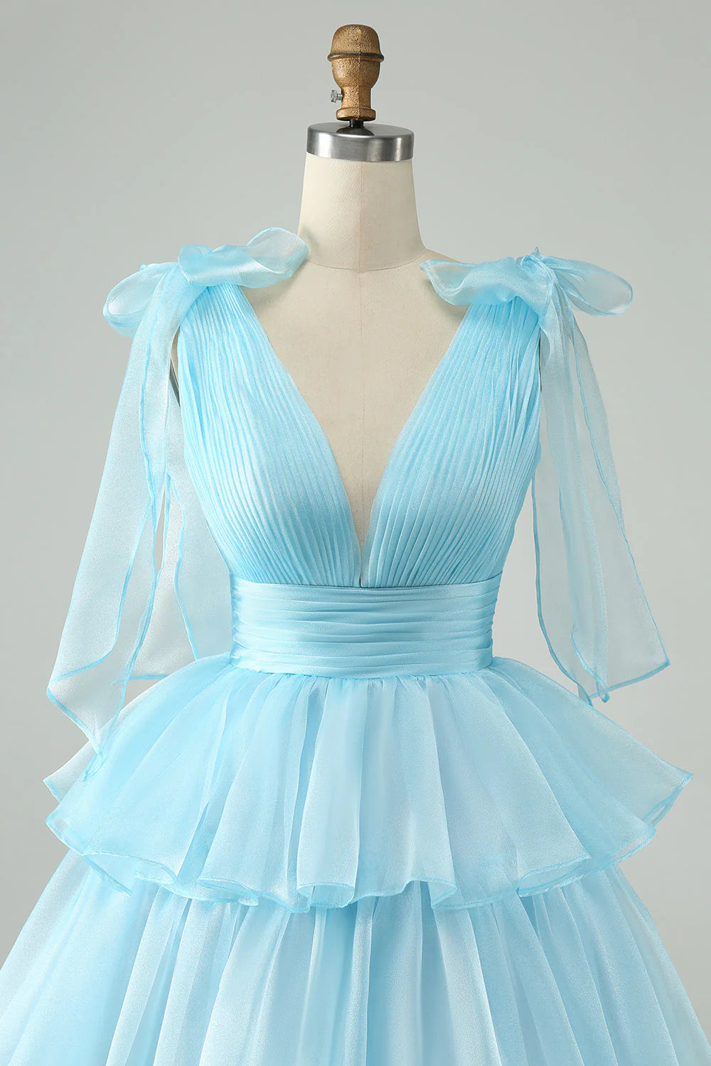 Pink V-Neck Homecoming Dress Chiffon V-Neck School Party Dress, LTP2946