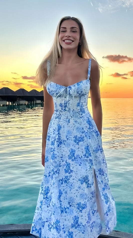 Pretty Floral Holiday Party Dresses Summer Beach Outfits,LTP3932