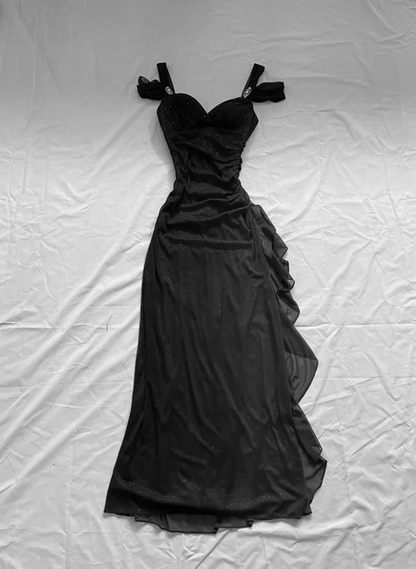 Beautiful Sweetheart Off Shoulder Long Party Dress, A-line Prom Dress