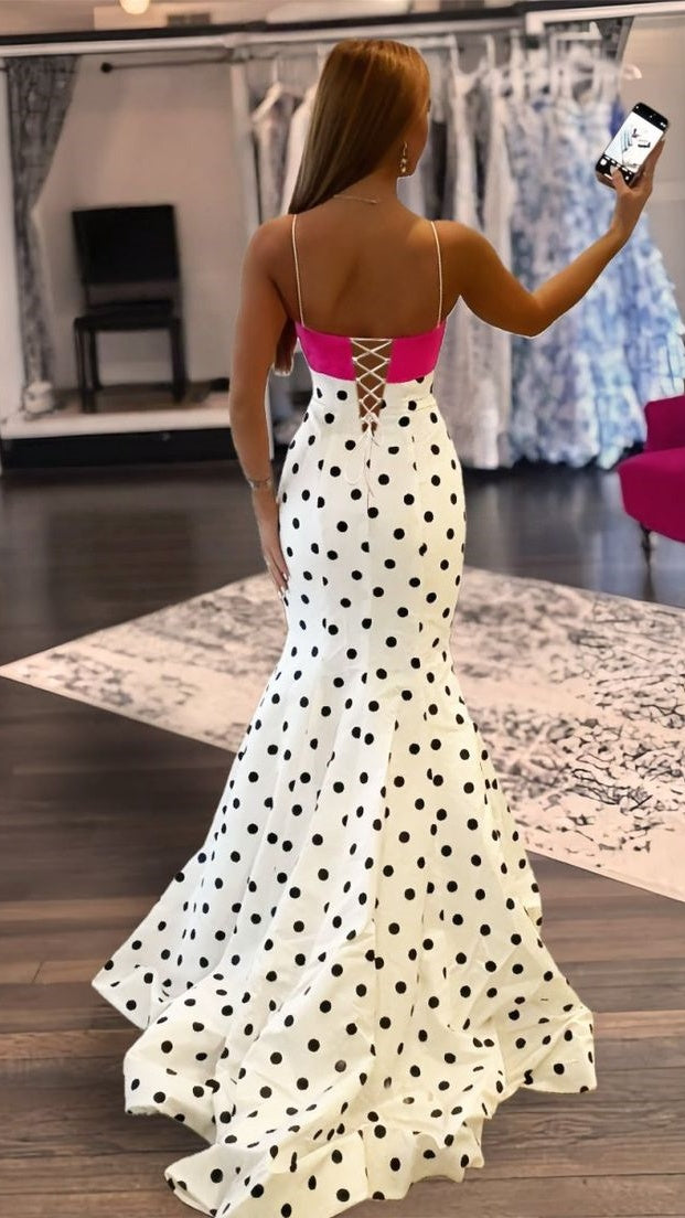 Senior Prom Dresses Mermaid Long Evening Party Dress Spaghetti Straps Formal Gown,LTP4373