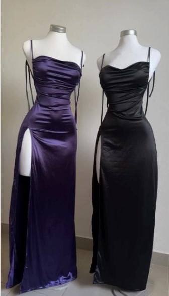 Sexy Bodycon Purple Evening Prom Dresses Slit Party Dress,LTP3824