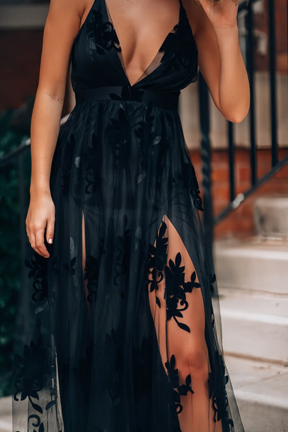 Sexy Deep V-Neck Lace Evening Prom Dress,LTP3409