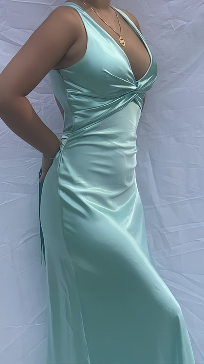 Sexy Mermaid V Neckline Long Prom Dress,LTP4301