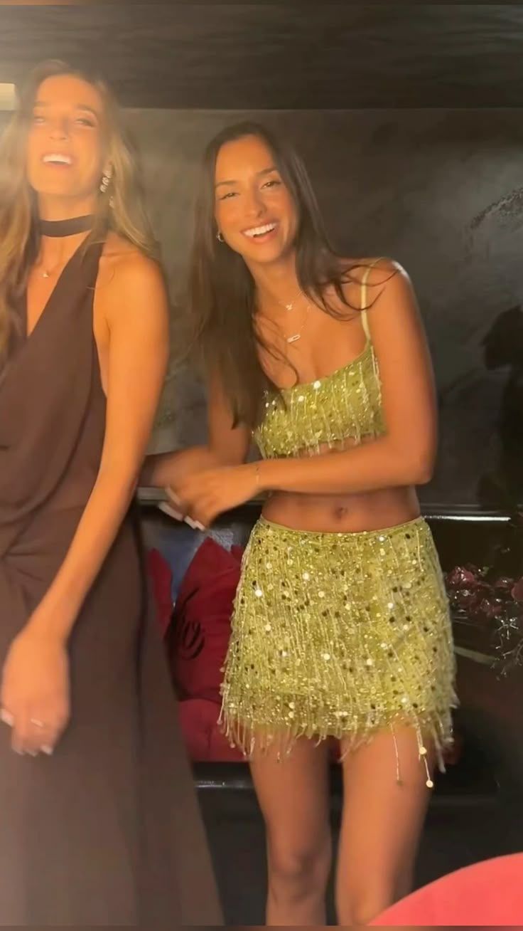 Sexy Two Pieces Homecoming Dresses Sequin Dance Holiday Dress, LTP3786
