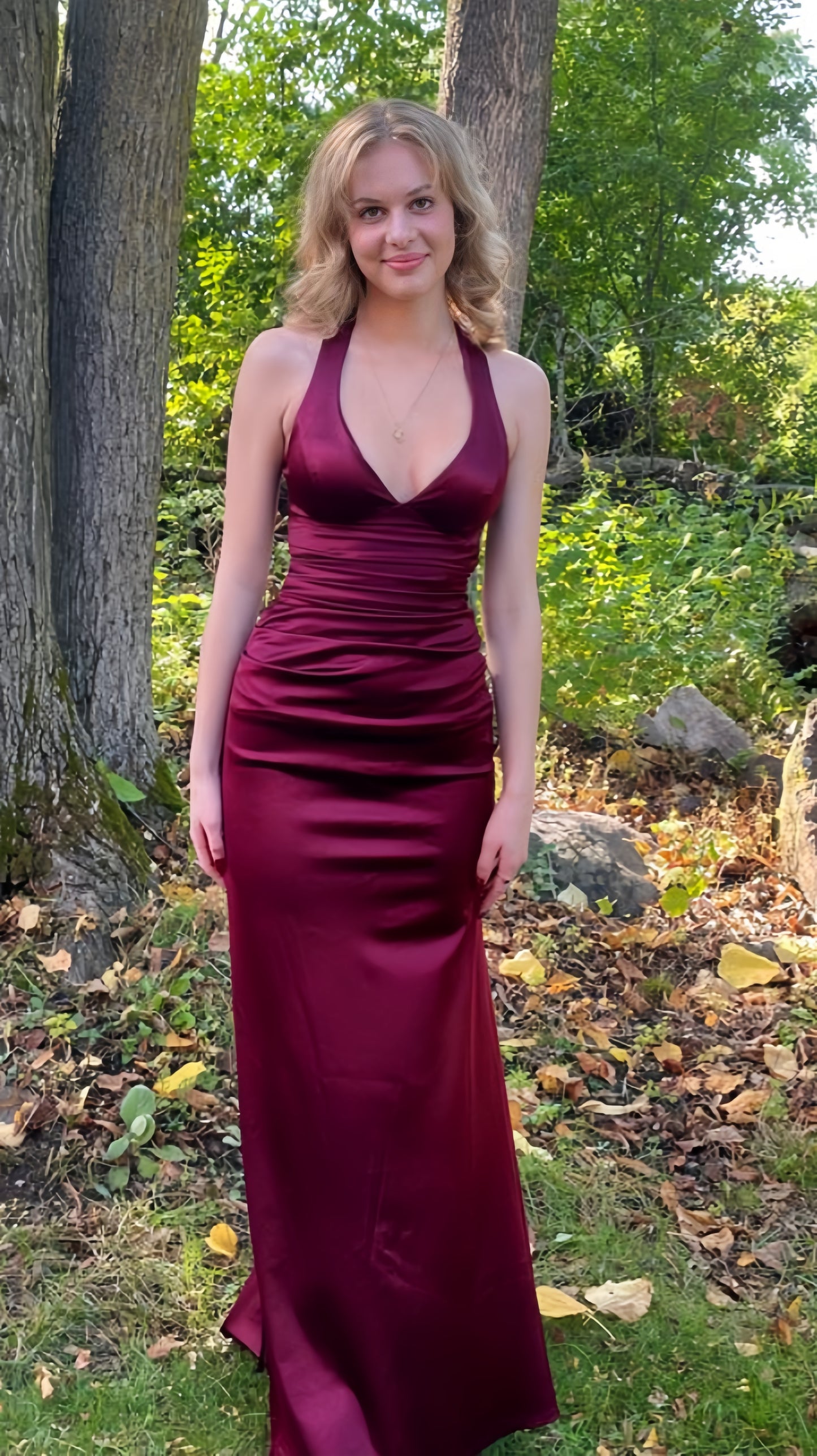 Sexy Blue Mermaid Prom Dresses Long Evening Dress V-Neck Formal Gown,LTP3983