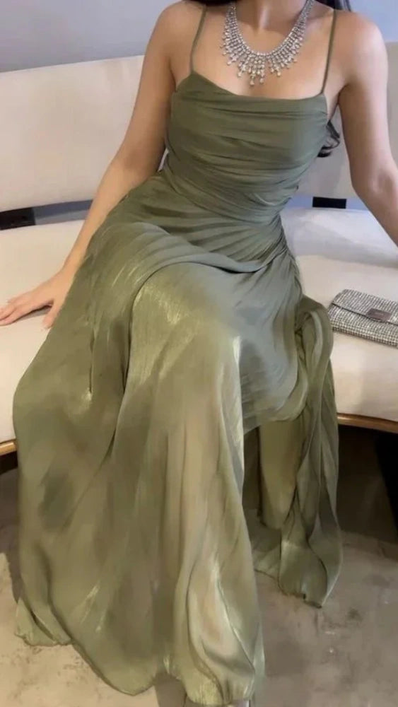 Shiny Sage Green Prom Dresses Senior Formal Party Dress,LTP4394