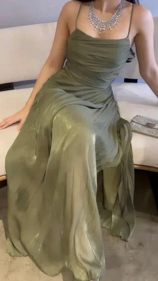 Shiny Sage Green Prom Dresses Senior Formal Party Dress,LTP4394