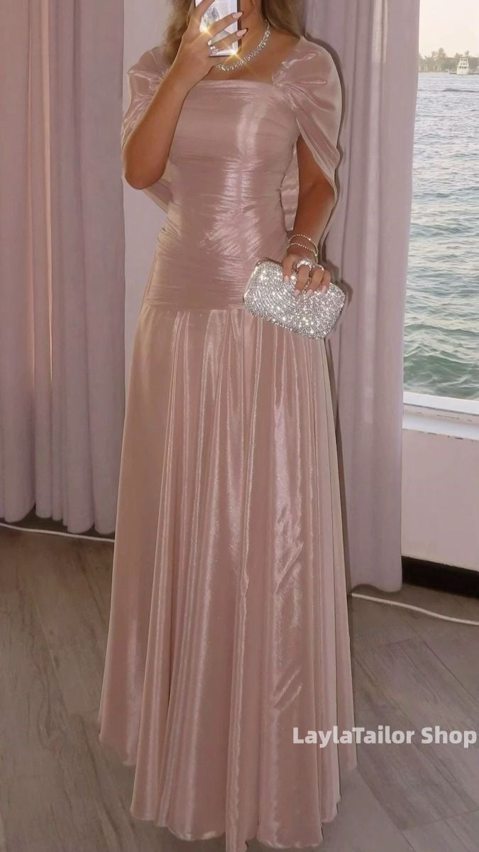 Shiny&Elegant Pleated Full Length Prom Dresses,LTP3625