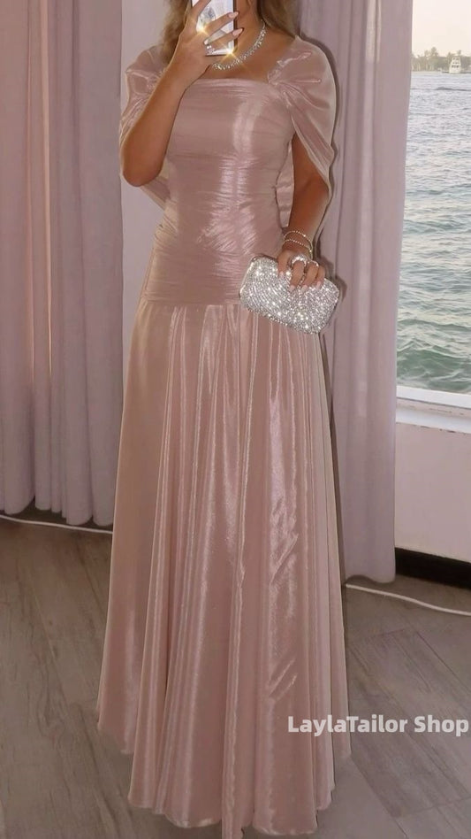 Shiny&Elegant Pleated Full Length Prom Dresses,LTP3625