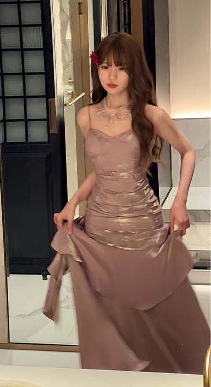 Shiny Green Spaghetti Straps Ruffle Party Dress Sweetheart Formal Prom Dresses,LTP4380