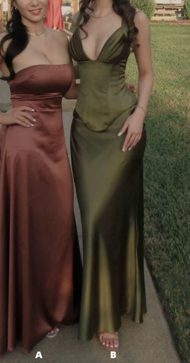 Simple Prom Dresses, Satin Party Dress, Bodycon Senior School Event Dress,LTP4142