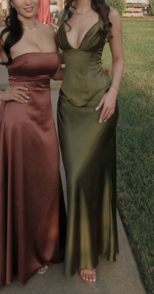 Simple Prom Dresses, Satin Party Dress, Bodycon Senior School Event Dress,LTP4142