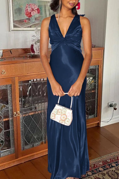 Simple Prom Dresses Cross Back Evening Party Dress Sleeveless Formal Gown,LTP4180