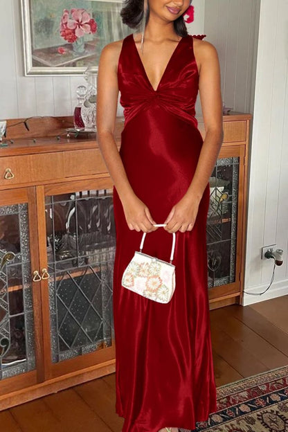 Simple Prom Dresses Cross Back Evening Party Dress Sleeveless Formal Gown,LTP4180