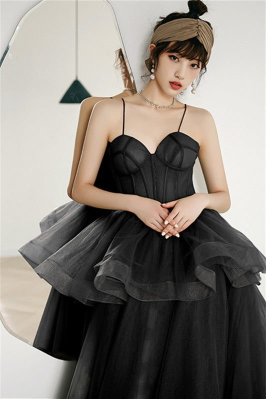 Spaghetti Straps A-line Sage Green Long Formal Dress