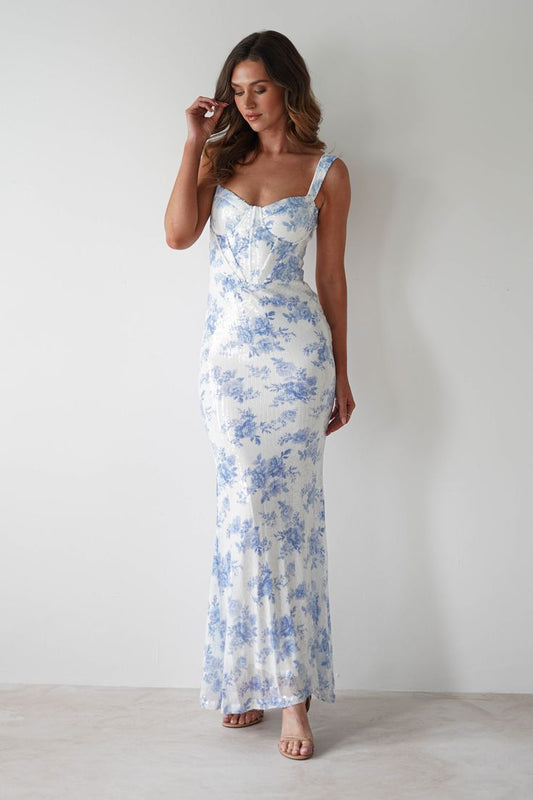 Special Floral Sequin Bodycon Party Dress, Long Prom Formal Dress, LTP3708