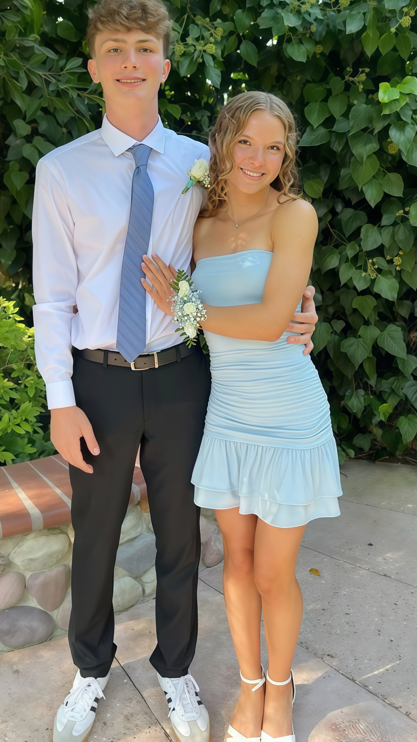 Strapless Light Blue Chiffon Bodycon Homecoming Dress, LTP3768