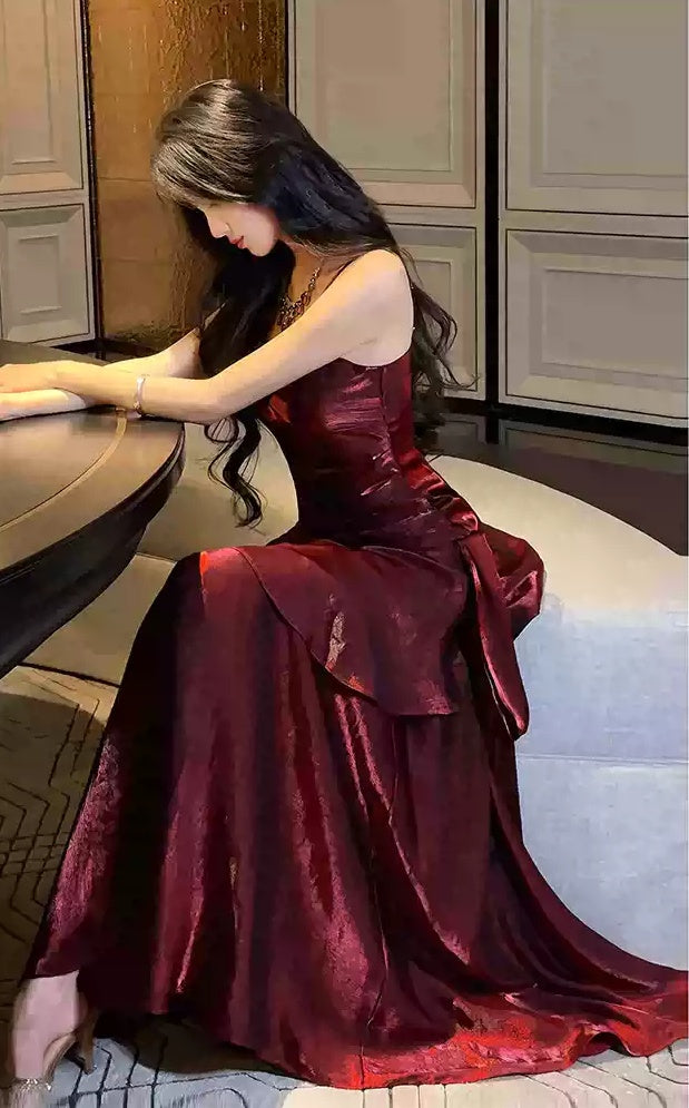 Stunning Mermaid Ruffle Prom Dress Birthday Party Dresses For Women,LTP4377
