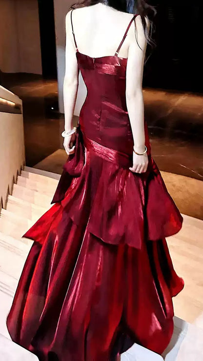 Stunning Mermaid Ruffle Prom Dress Birthday Party Dresses For Women,LTP4377