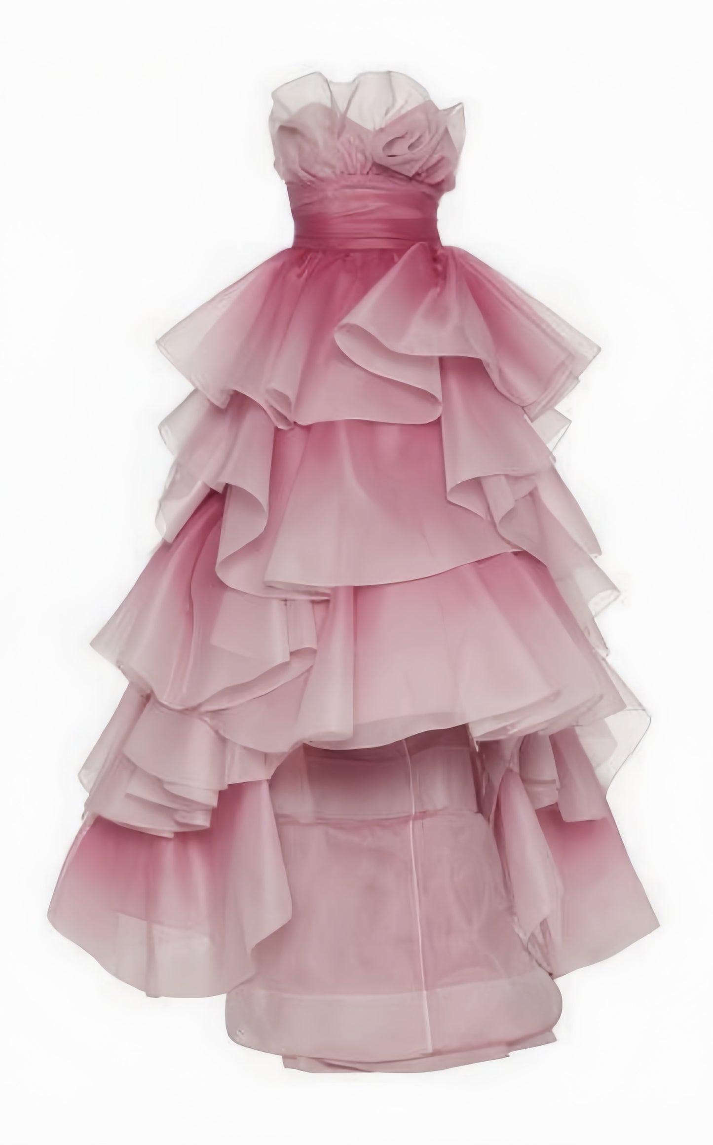 Sweet Pink Ball Gown Gradient Color Sweet 16 Dress Prom Dresses,LTP4002