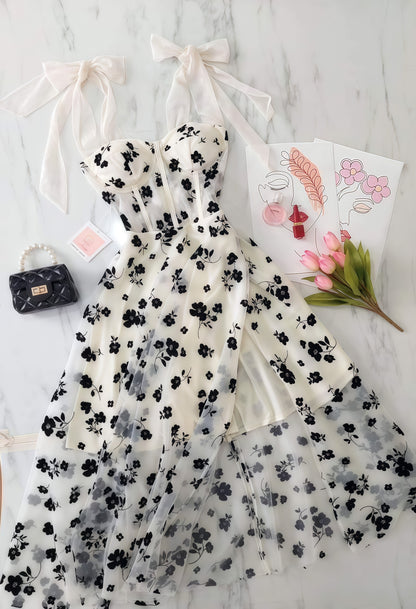 Sweetheart A-Line Lace Homecoming Dress With Split,LTP3705