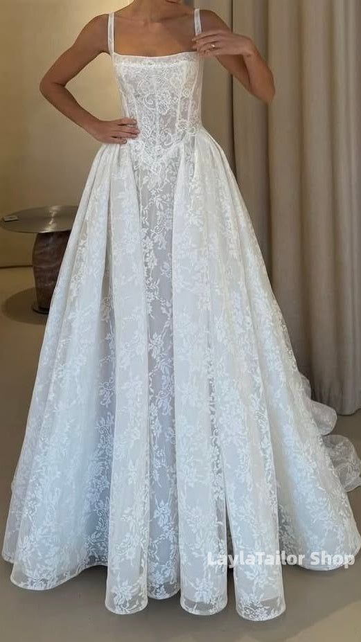 Trends Wedding Dresses Lace Bridal Dress A-Line Wedding Gown,LTP3645