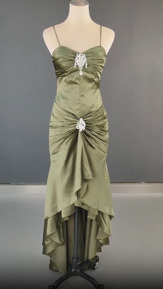 Vintage 90's Party Dance Dresses Classic Rutched Senior Prom Dress,LTP4307