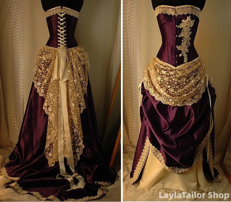 Vintage Burgundy Strapless Appliques Lace Prom Dresses Long Evening Birthday Gown, LTP82803