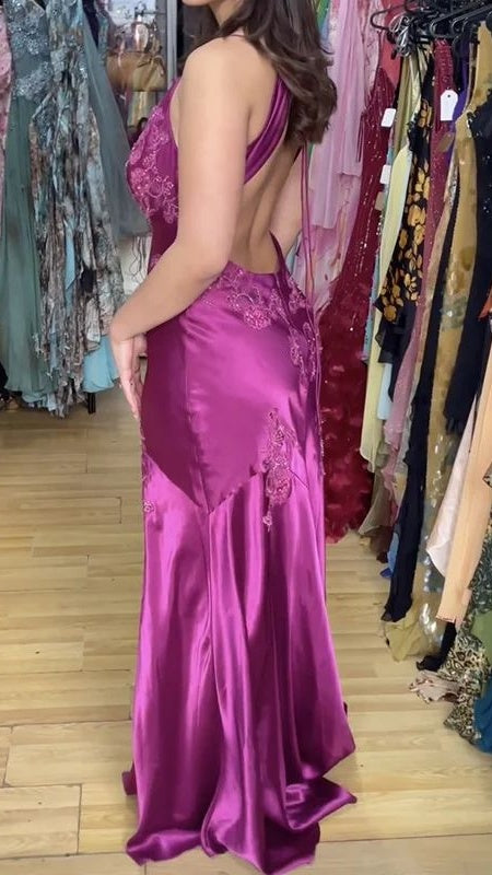Vintage Mermaid Spaghetti Straps Backless Long Prom Dress Evening Dress Formal Dress,LTP4432