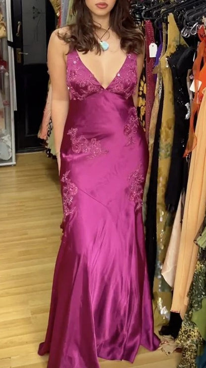 Vintage Mermaid Spaghetti Straps Backless Long Prom Dress Evening Dress Formal Dress,LTP4432