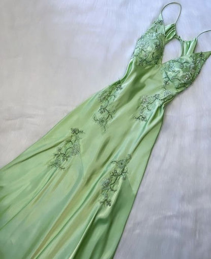 Vintage Mermaid Spaghetti Straps Backless Long Prom Dress Evening Dress Formal Dress,LTP4432
