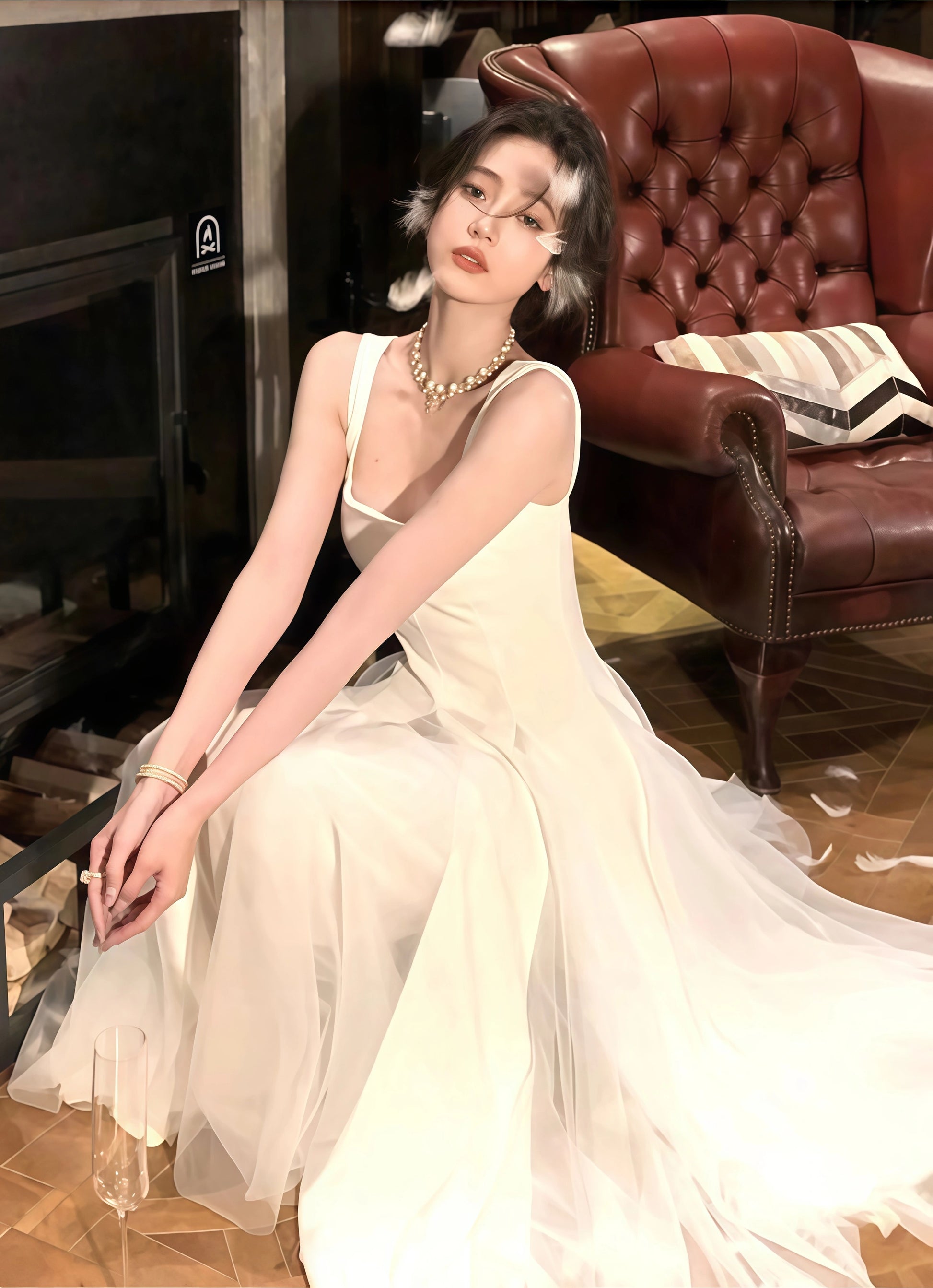 ivory chiffon prom dress Pink 2026 Prom Dress A-Line Straps Chiffon Long Sleeveless