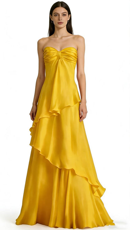 Elegant Sweetheart A-line Ruffle Prom Dresses,LTP4521