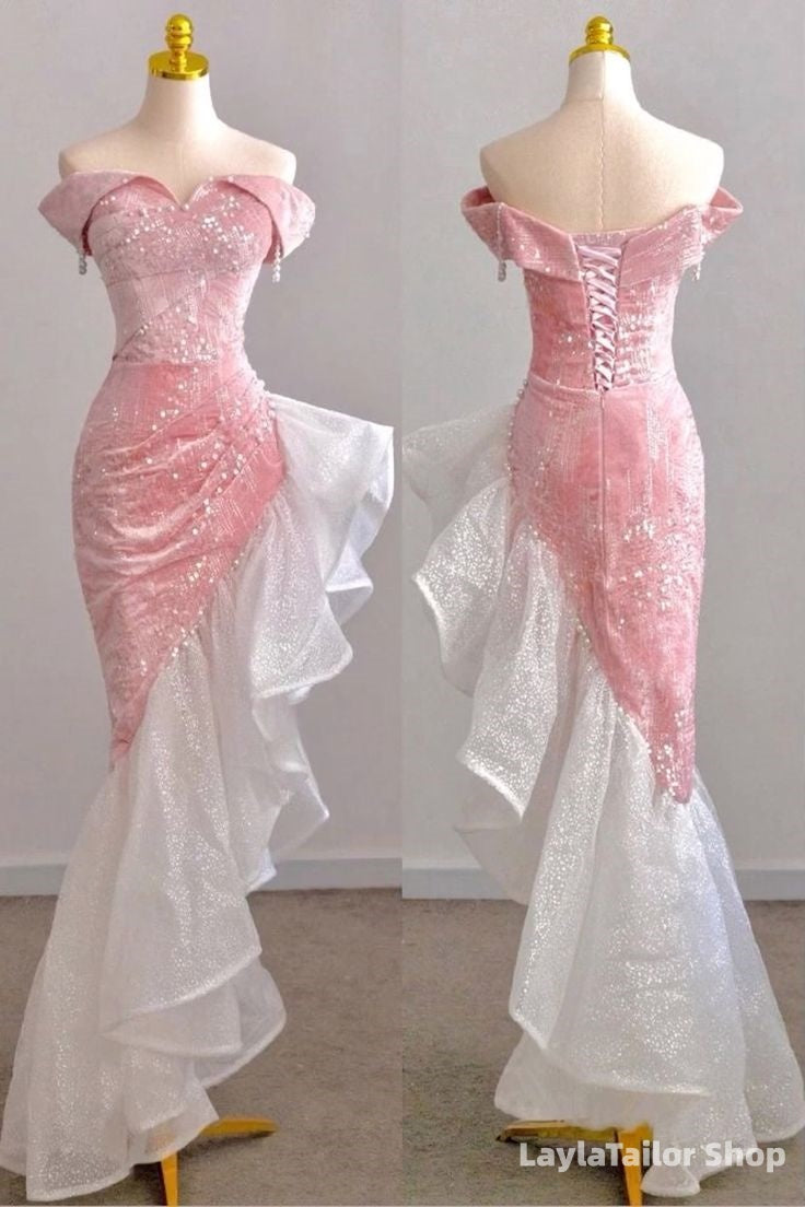 Elegant Beaded Off The Shoulder Bodycon Homecoming Dresses