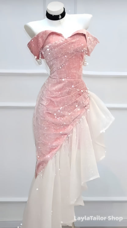 Elegant Beaded Off The Shoulder Bodycon Homecoming Dresses