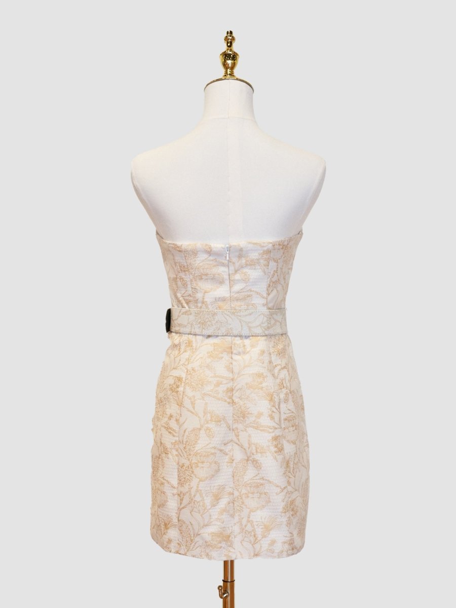 Sheath Strapless Short Homecoming Dress