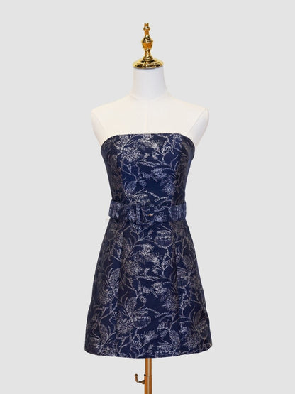Sheath Strapless Short Homecoming Dress