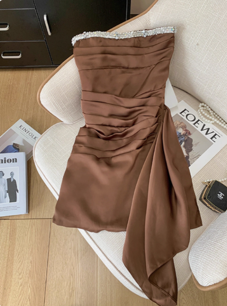 Chic Ball Gown Brown Homecoming Dress 16Th Birthday Outfits