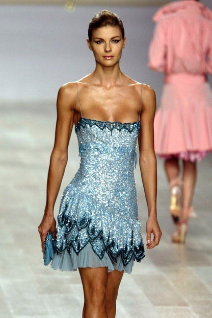 Cute A Line Spaghetti Straps Blue Sequin Mini Short Formal 8Th Grade Homecoming Dresses Summer Middle School Hoco Dress Homecoming Outfits 20Th Birthday Outfit