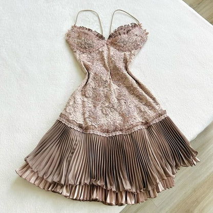 Barbie Raquel A Line Spaghetti Straps Green Lace Short Outfit Homecoming Dress
