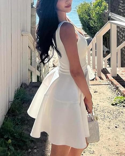 Cute A Line White Straps Homecoming Dress 18Th Birthday Outfits