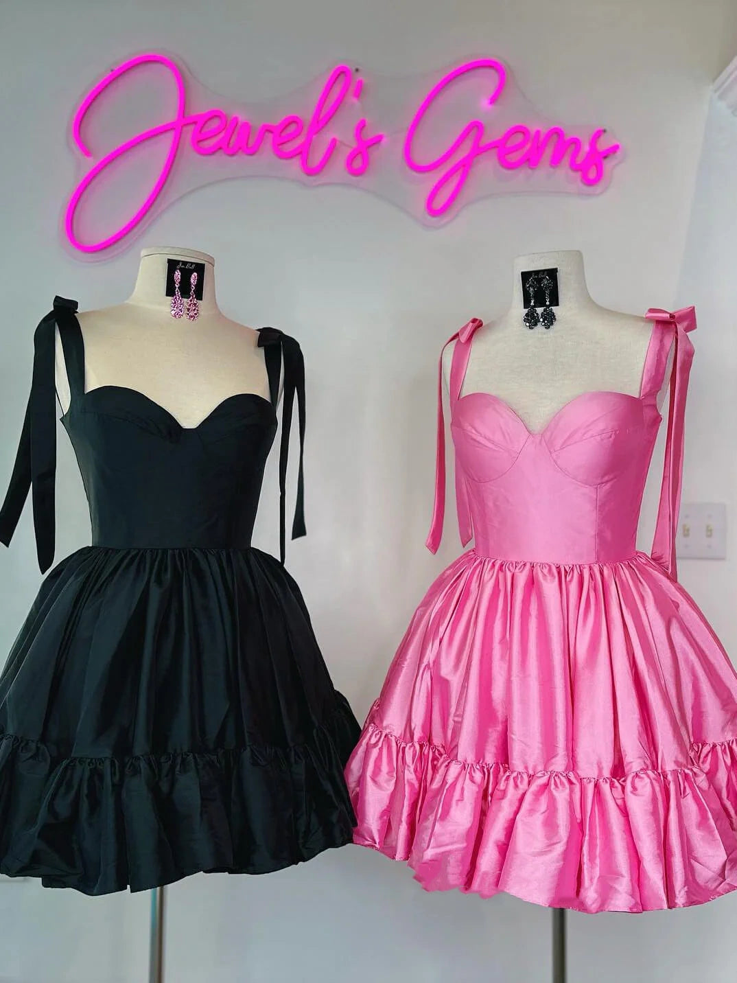 Cute Barbie Pink A-Line Satin Homecoming Dresses Mini Birthday Dresses, LTP3007