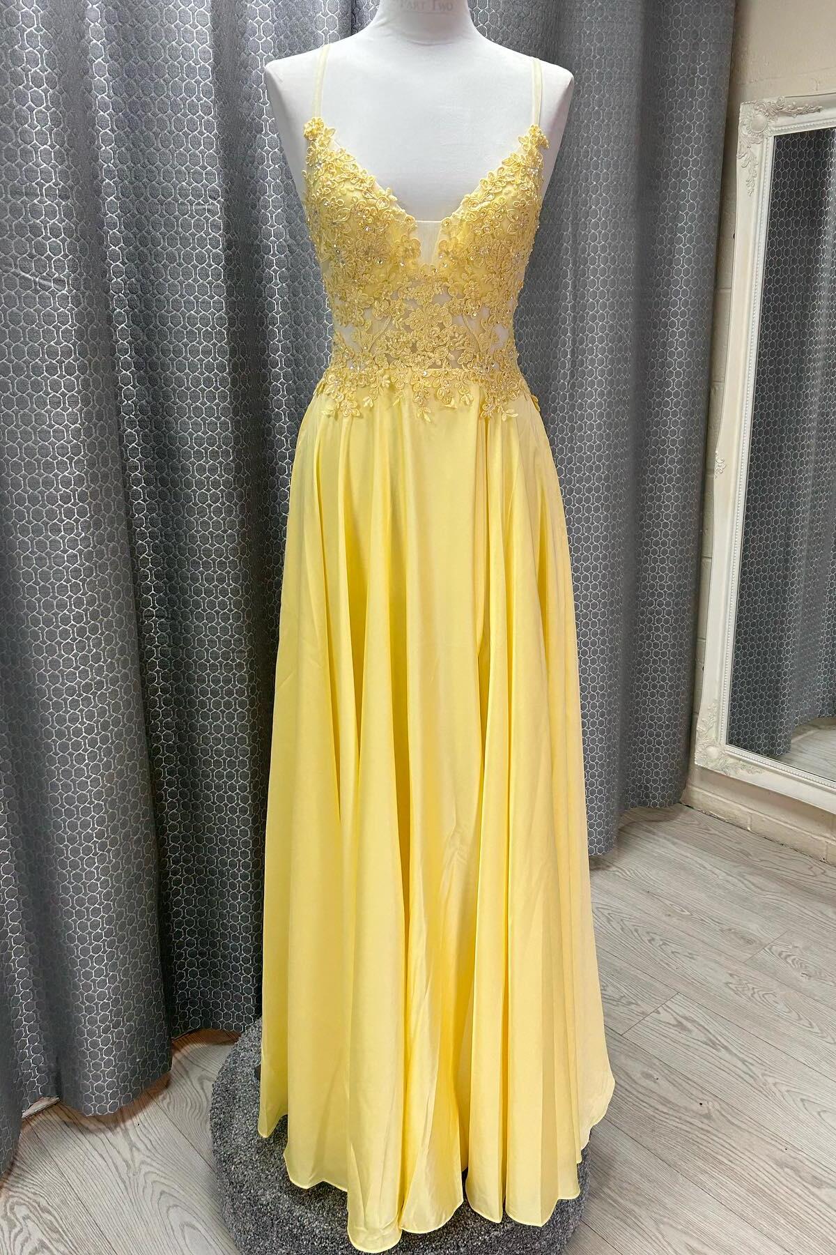 Straps Royal Blue Lace Appliques A-line Prom Dress