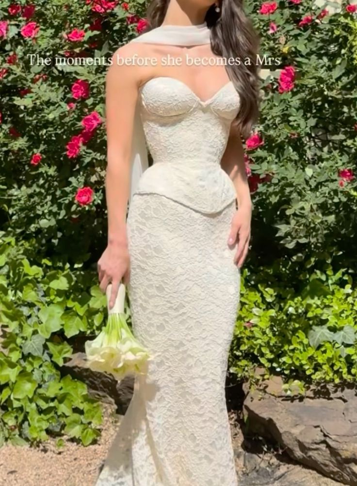 Two Pieces Mermaid Lace Wedding Dresses Sweetheart Sleeveless Evening Prom Dress,LTP4347