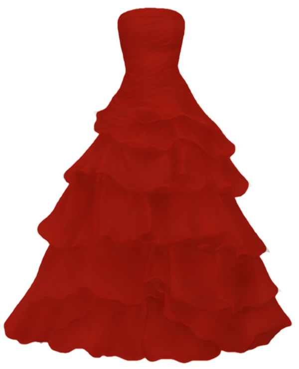 Strapless A Line Ruffle Long Prom Dress Layered Wedding Dress