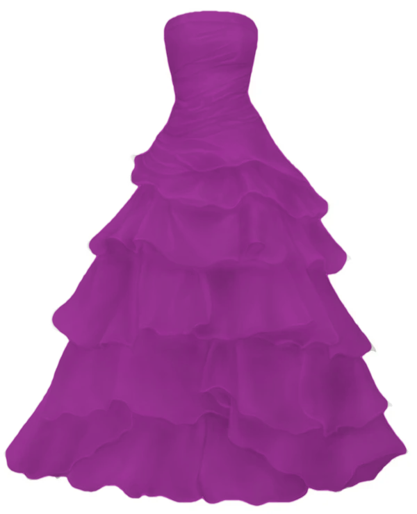 Strapless A Line Ruffle Long Prom Dress Layered Wedding Dress